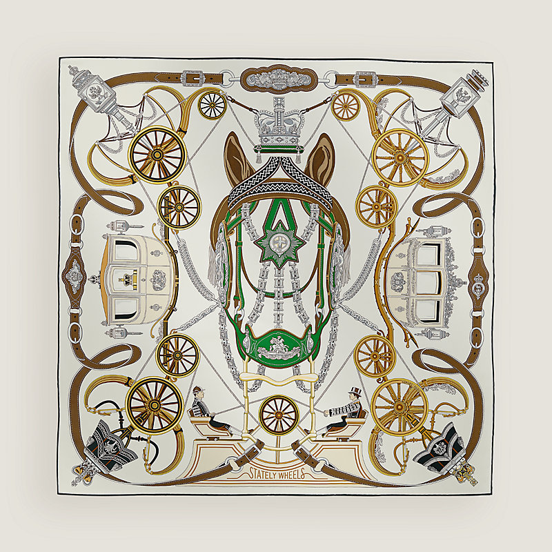 Stately Wheels scarf 90 | Hermès USA